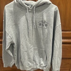 Gildan Light Gray Hoodie Sweatshirt